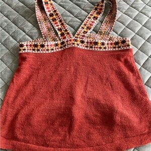 Madewell; embellished strap tank.